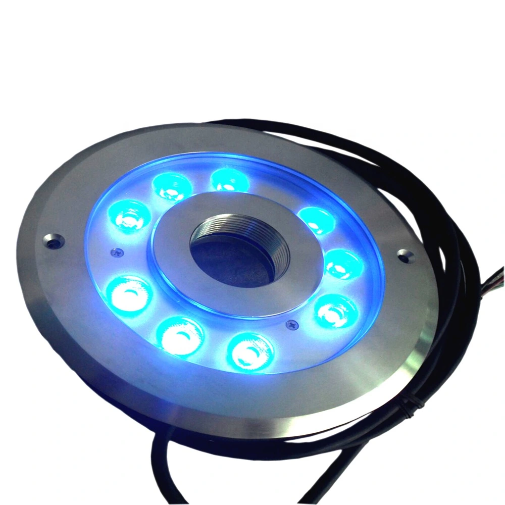 9X3w IP68 Staineless Steel Waterproof LED Fountain Ring Light