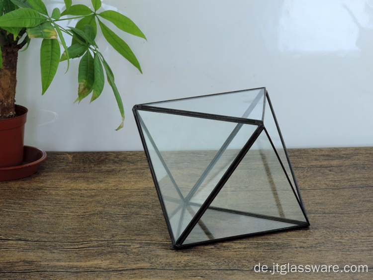 Handgefertigter hochwertiger geometrischer Terrarium-Glasbehälter