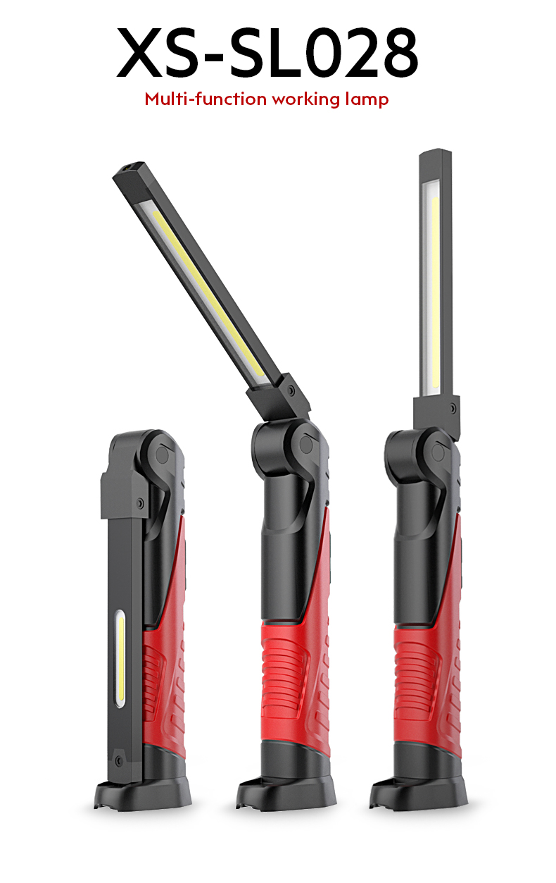 Hot Sell emergency IPx4 waterproof ETL certificate Type-C Rechargeable magnetic working light with car work light