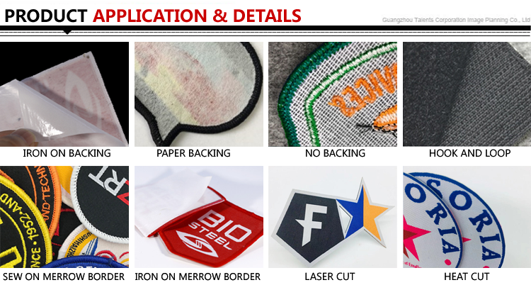 High Quality Custom 3D Sports Badges Iron On Embroidery Patch