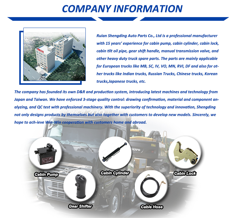 europäische Renault Schwerlast-LKW-Kabinekippsystem hydraulische Kabinenpumpe