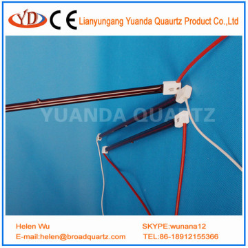 infrared quartz halogen heating shorwave ruby lamp 1300W