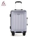 red colour ABS trolley luggage suitcase