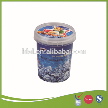 500ml clear plastic IML ice cream cups