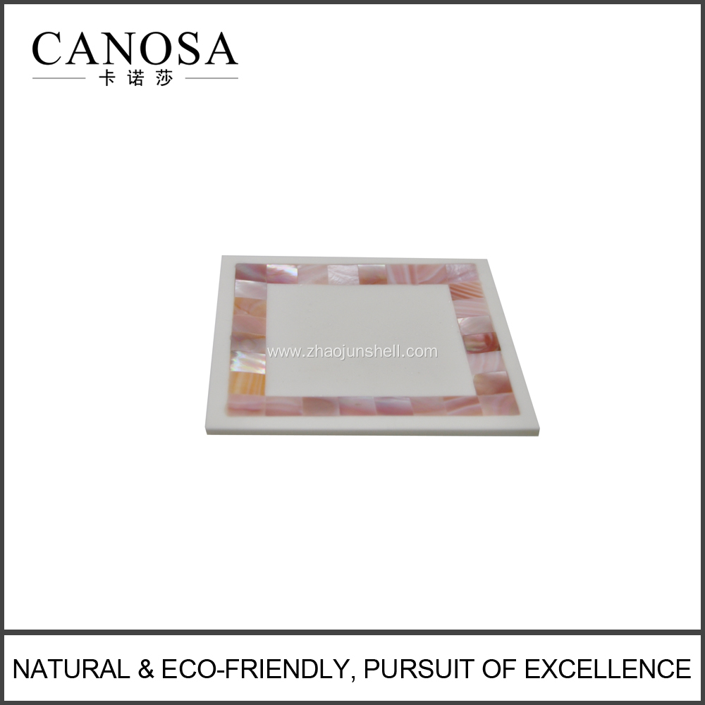 Natural Pink Shell Bathroom Soap Dishes for Luxury Hotel