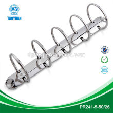 Metal 5 round ring binder clip / document clip