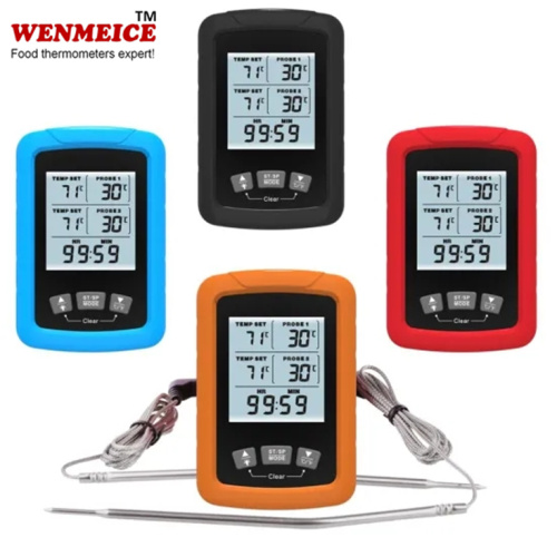 Dual Probe Large LCD Digital Cooking Meat Thermometer