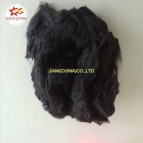 1.4d*51mm Black recycled polyester staple fiber /regenerated polyester fiber /black psf