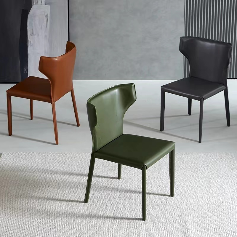 Modern Orange Leather Chair