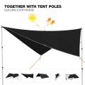 10ft Black Rain Shelter Tarp Tent for Camping