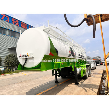 To Middle East 30,000liters 3 BPW Axles Chemical Liquid Semi Trailer For Sale