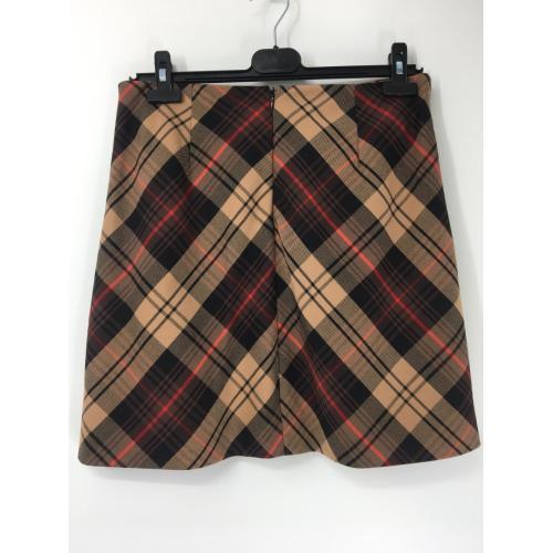 Ruffle Mini Skirt Yellow Tartan Plaid Mini Skirt Manufactory