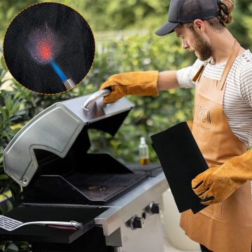 Carbon felt fire blanket