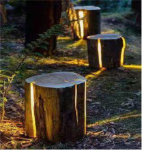 Wood  Stake F Lights