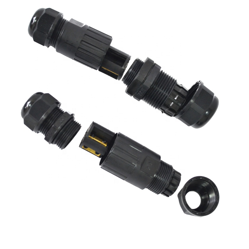 1In 2 Out Outdoor Lighting Cable Joint IP68 Waterproof Connector