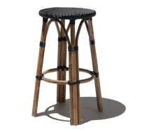 Wicker Cane French Bistro Bar Stool