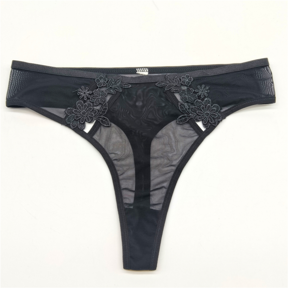 G String With Transparent Lace