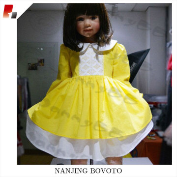 Boutique remake doll collar girl easter dress