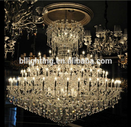 Modern fancy big crystal egyptian chandelier candle holder glass