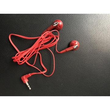 Silver Spray Painted Red Lettering Aviation Headphones