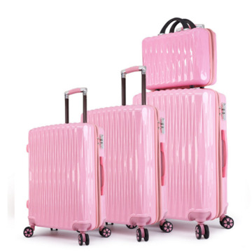 3pc ABS PC trolley luggage set suitcase