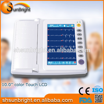 chinese twelve Channel ECG Machine with ECG paper