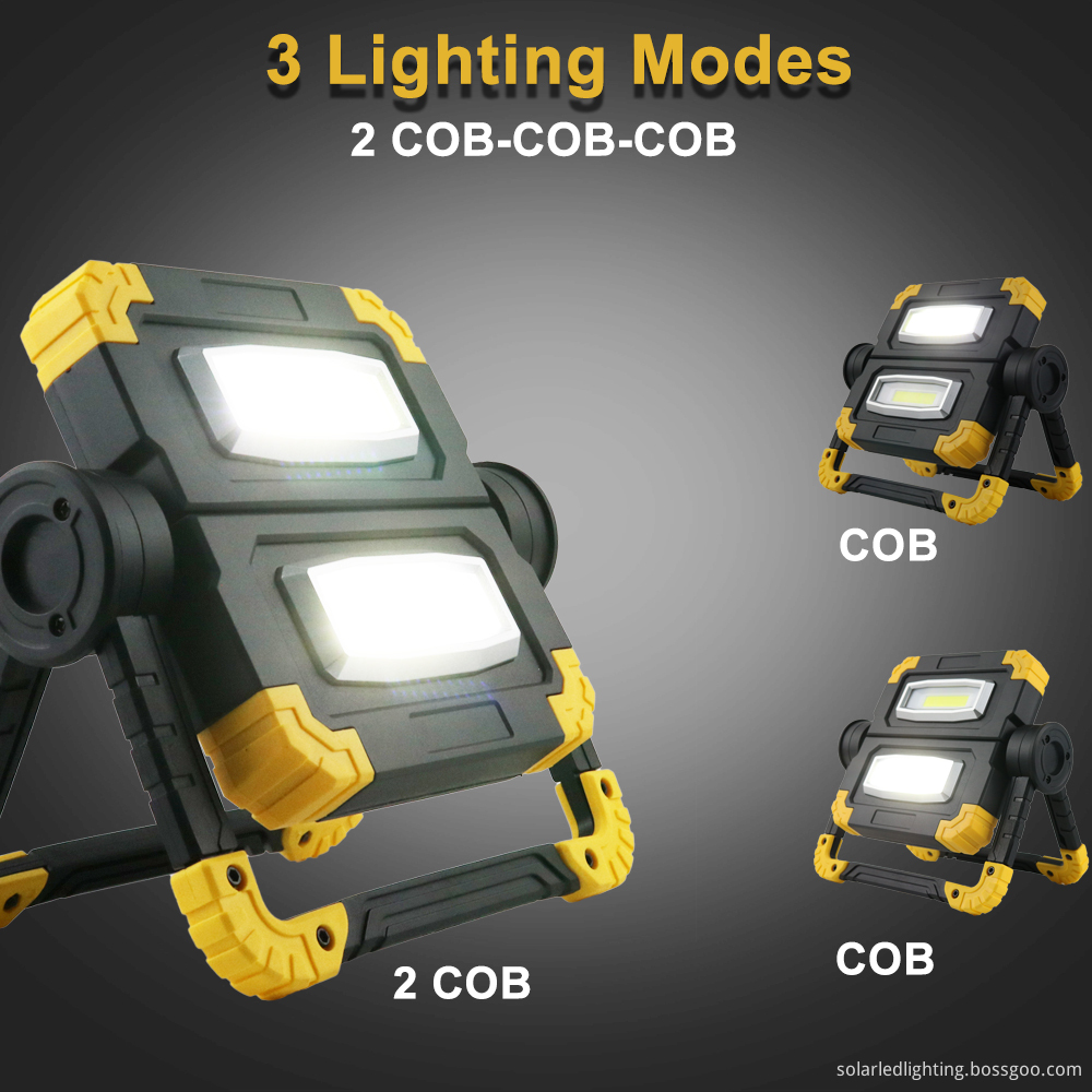 Portable Battery-Powered Flood Light