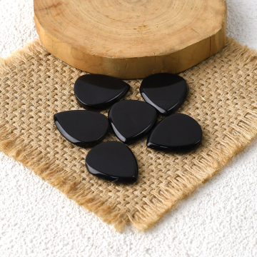 Wholesale High Quality Polished Shield Black Obsidian Gems