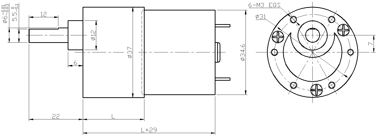 Dc Motor 24v Gearbox