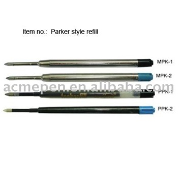 Metal pen refill Parker style refill