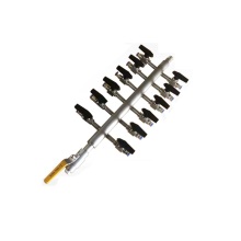 Stainless Steel Air Distributor with Valves - Air Header Distribution Manifolds