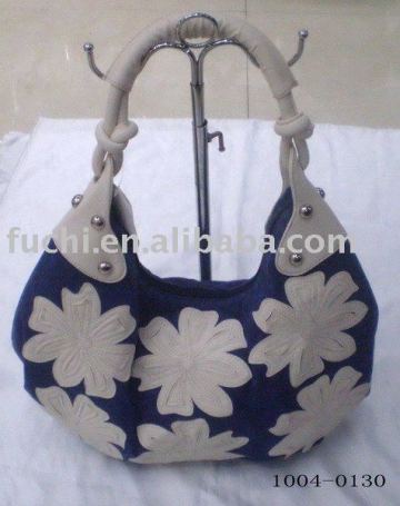 canvas flower handbag