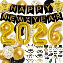 Elegant New Year Balloons for Festive Celebrations