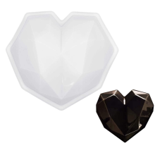 Custom Diamond Heart Love Shape Silicone Cakevorm