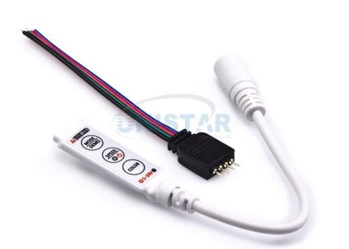 Led Controller Dimmer, 12v In-line Mini Controller Rgb Color Dimmer 12vdc 144w