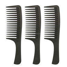 A super practical wide toothed black comb