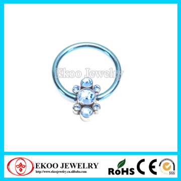 Flat Disc Galaxy Cluster Captive Bead Ring