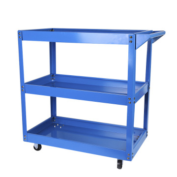 Auto Repair Workshop Tool Cabinet: Three Layer Mobile Assembly Tool Shelf