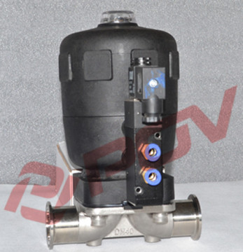 ss316 sanitary actuator diaphram valve with solenoid valve