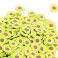 Vendita calda Argilla polimerica a forma di avocado verde Mini fetta Lavori artigianali fatti a mano Decor Slime Nail Arts Ornamenti Charms