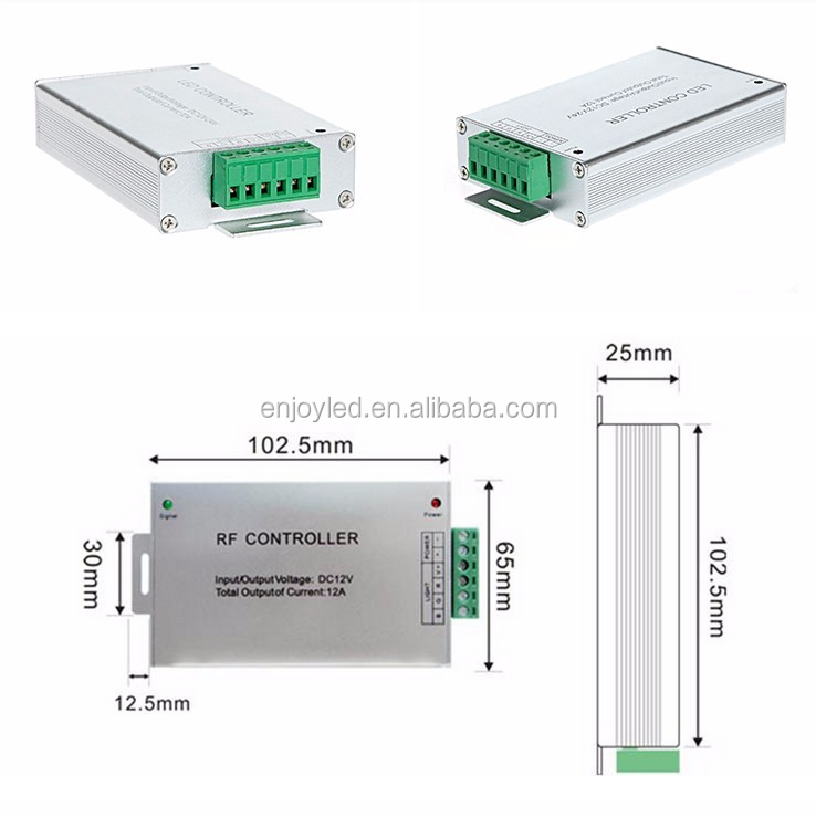 Aluminum Shell 4keys RF LED Pixel Light RGB Controller