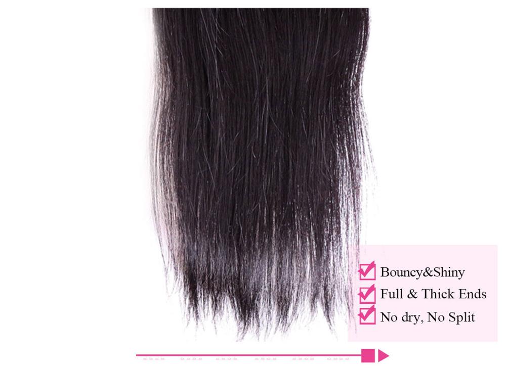 Closure 4X4 Brazilian Straight Closure Hair Raw Unprocessed Virgin Brazilian Hair