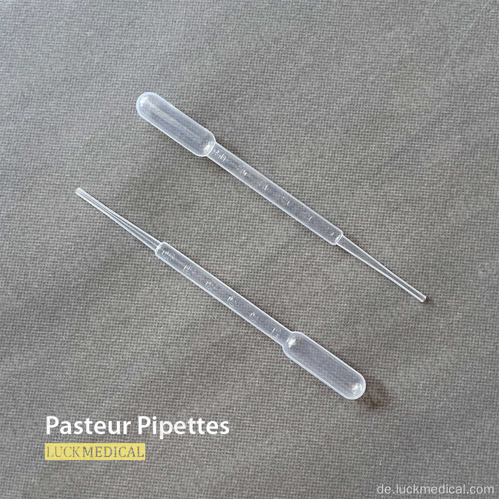 Plastikpasteur -Pipette für Labor