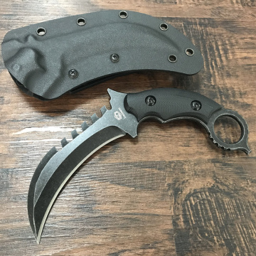 Faca de Karambit de Lâmina Fixa Tática Personalizada