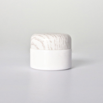 50 g de couvercle personnalisé Opal blanc cosmétique pour visage en verre crème en verre