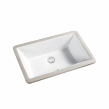 White Undercounter Porcelain Basin 21 Inch Lavoratory