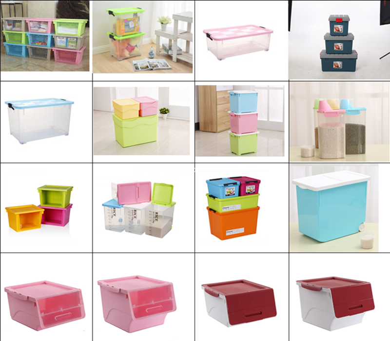  plastic stackable containers