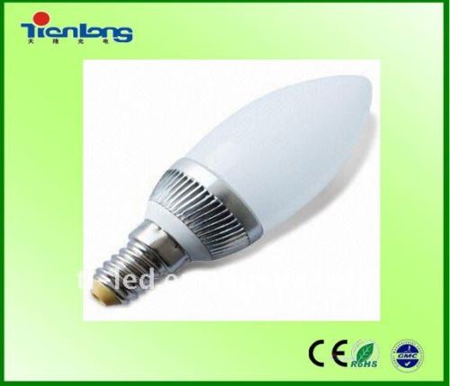 LED candle bulb, with 3W Power, 200lm Luminous Flux