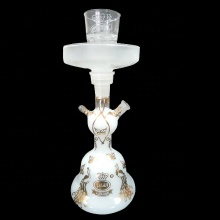 Wholesale mlik golden AlFakher Hookah Glass Hookah Shisha alfaker