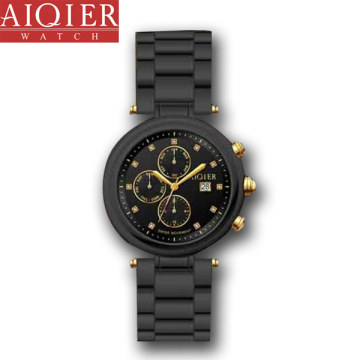Stainless steel classic fashion luxury style wrist watch